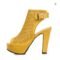 Women’s Peep-Toe Buckle Platform High-Heel Summer Ankle Boots