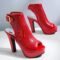 Women’s Peep-Toe Buckle Platform High-Heel Summer Ankle Boots