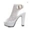 Women’s Peep-Toe Buckle Platform High-Heel Summer Ankle Boots