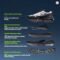 Xtep Chase Mountain Men’s Lightweight Anti-Slip Hiking Sneakers