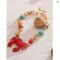Yhpup 2025 Handmade Ocean Shell Red Crab Necklace