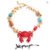 Yhpup 2025 Handmade Ocean Shell Red Crab Necklace