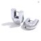 Yhpup 316L Stainless Steel U-Shape Hollow Hoop Earrings