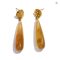 Yhpup 4 Color Acrylic Teardrop Dangle Summer Earrings