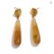 Yhpup 4 Color Acrylic Teardrop Dangle Summer Earrings