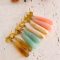 Yhpup 4 Color Acrylic Teardrop Dangle Summer Earrings