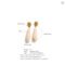 Yhpup 4 Color Acrylic Teardrop Dangle Summer Earrings
