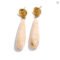 Yhpup 4 Color Acrylic Teardrop Dangle Summer Earrings