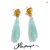 Yhpup 4 Color Acrylic Teardrop Dangle Summer Earrings