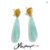 Yhpup 4 Color Acrylic Teardrop Dangle Summer Earrings