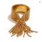 Yhpup Stainless Steel Chain Tassel Adjustable Finger Ring