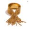 Yhpup Stainless Steel Chain Tassel Adjustable Finger Ring