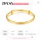 ZDADAN 925 Silver 18K Gold Adjustable Bangle Bracelet