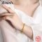 ZDADAN 925 Silver 18K Gold Adjustable Bangle Bracelet