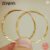 ZDADAN 925 Silver 18K Gold Round Hoop Earrings