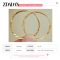 ZDADAN 925 Silver 18K Gold Round Hoop Earrings