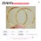 ZDADAN 925 Silver 18K Gold Round Hoop Earrings