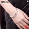 ZDADAN 925 Silver Pattern Carved Cuff Bracelet Bangle