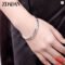 ZDADAN 925 Silver Pattern Carved Cuff Bracelet Bangle