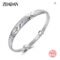 ZDADAN 925 Silver Pattern Carved Cuff Bracelet Bangle
