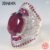 ZDADAN 925 Silver Ruby Zircon Women Ring