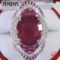 ZDADAN 925 Silver Ruby Zircon Women Ring