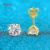 Smyoue Classic Round Cut Moissanite Stud Earrings – 925 Sterling Silver Fine Jewelry