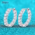 Smyoue 18k Plated 2.6CT Full Moissanite Hoop Earrings
