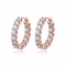 Smyoue 18k Plated 2.6CT Full Moissanite Hoop Earrings
