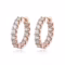 Smyoue 18k Plated 2.6CT Full Moissanite Hoop Earrings