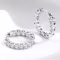 Smyoue 18k Plated 2.6CT Full Moissanite Hoop Earrings