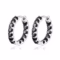 Smyoue 18k Plated 2.6CT Full Moissanite Hoop Earrings