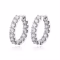 Smyoue 18k Plated 2.6CT Full Moissanite Hoop Earrings