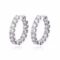 Smyoue 18k Plated 2.6CT Full Moissanite Hoop Earrings