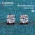 K.NOBSPIN GRA Certified Moissanite Stud Earrings