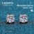 K.NOBSPIN GRA Certified Moissanite Stud Earrings