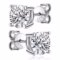 K.NOBSPIN GRA Certified Moissanite Stud Earrings