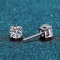 K.NOBSPIN GRA Certified Moissanite Stud Earrings