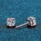 K.NOBSPIN GRA Certified Moissanite Stud Earrings