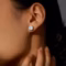 K.NOBSPIN GRA Certified Moissanite Stud Earrings
