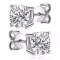 K.NOBSPIN GRA Certified Moissanite Stud Earrings