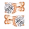 K.NOBSPIN GRA Certified Moissanite Stud Earrings