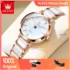 Quartz Watch Stainless Steel Dual Calendar OLEVS Men