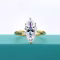 High Quality 14K Gold Marquise Cut 3ct VVS1 Moissanite Diamond Ring