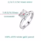 Smyoue Cushion Cut Moissanite Wedding Ring for Women