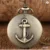 Pocket Watch Copper Watch Quartz Watch Anchor Necklace