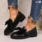 womens-black-bow-loafers-closeup