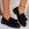 womens-black-bow-loafers-closeup