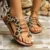 Leopard Sandals Gladiator Sandals Beach Shoes Women Summer