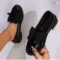 womens-black-bow-loafers-closeup